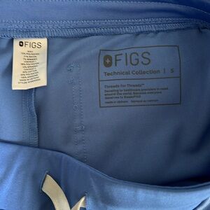 Figs Blue Technical Collection Scrub Pants